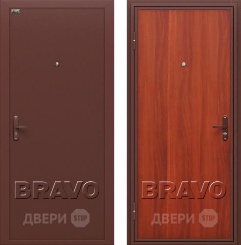 Входная металлическая Дверь Bravo Инсайд эконом (Внутреннее открывание) в Воскресенске