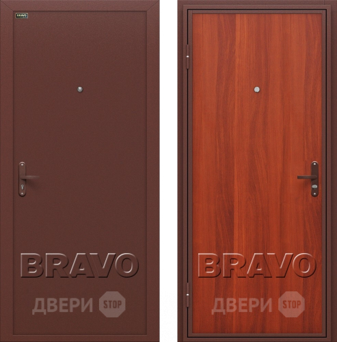 Входная металлическая Дверь Bravo Инсайд эконом (Внутреннее открывание) в Воскресенске
