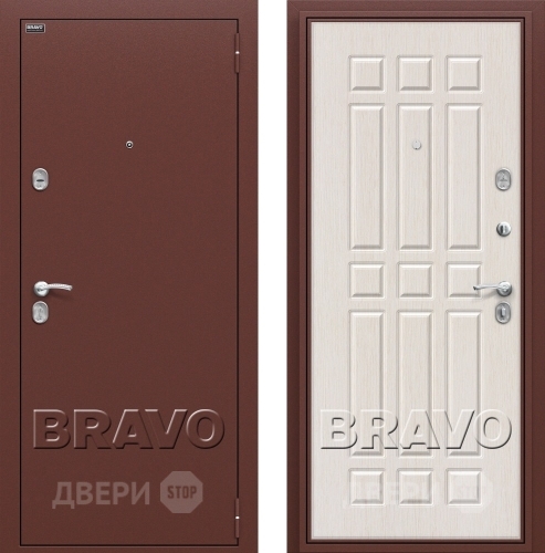 Входная металлическая Дверь Bravo Оптим Старт Белёный Дуб в Воскресенске