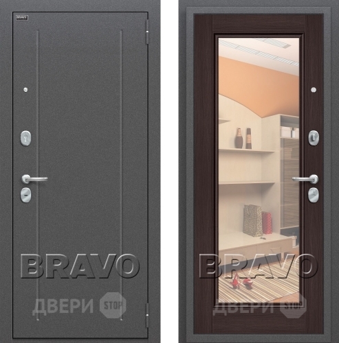 Входная металлическая Дверь Bravo Оптим Флэш Венге в Воскресенске