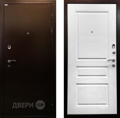 Входная металлическая Дверь Ратибор Статус 3К Белый Ясень в Воскресенске