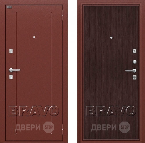 Входная металлическая Дверь Bravo Оптим Норма Wenge Veralinga в Воскресенске