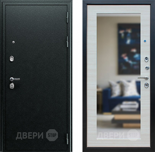 Входная металлическая Дверь АСД Next-1 с зеркалом Акация светлая в Воскресенске