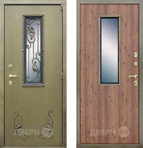 Дверь АСД с окном и ковкой в Воскресенске