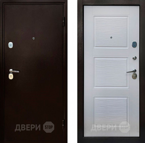 Входная металлическая Дверь СТОП Авангард 3К Беленый Дуб в Воскресенске
