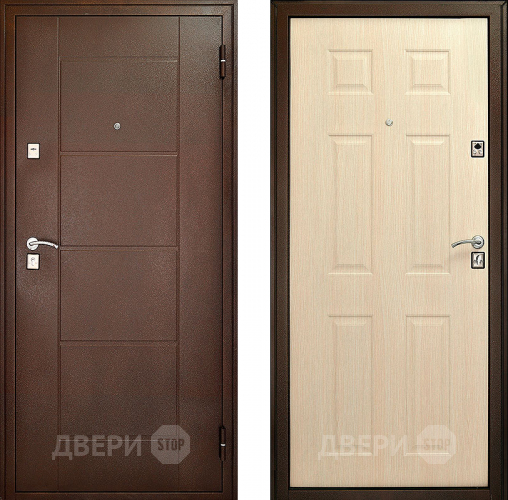 Входная металлическая Дверь Форпост Модель 73 Беленый дуб в Воскресенске