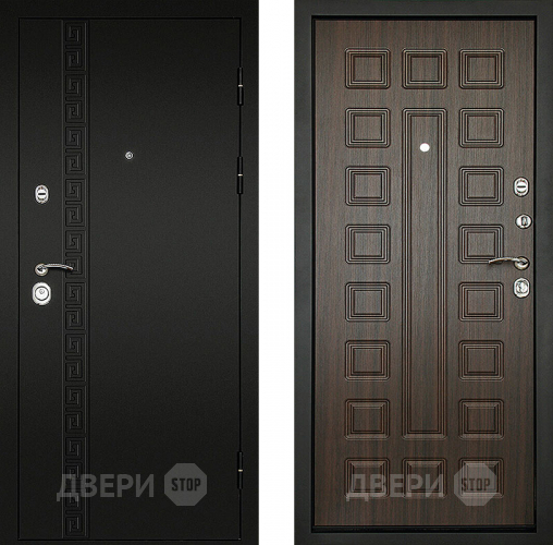 Входная металлическая Дверь (Дверной Континент) Сити - 3К Венге в Воскресенске