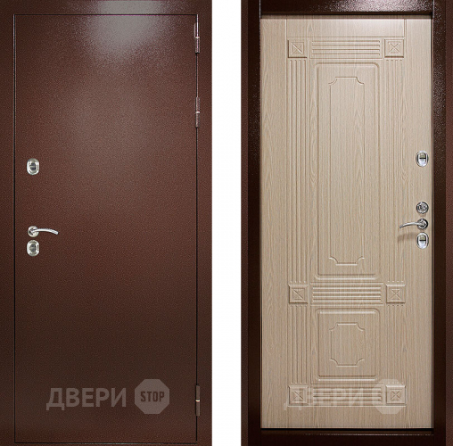 Входная металлическая Дверь (Дверной Континент) Термаль Ультра Беленый дуб в Воскресенске