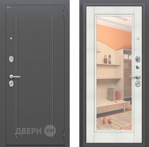 Входная металлическая Дверь Bravo Оптим Флэш Bianco Veralinga в Воскресенске
