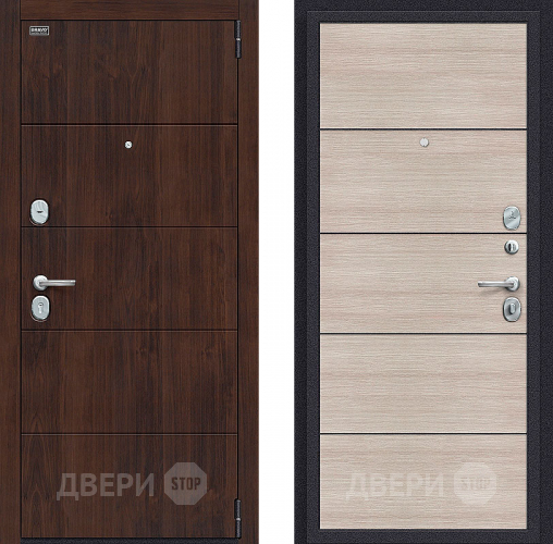 Входная металлическая Дверь Bravo Porta S-3 4/П50 (AB-6) Cappuccino Veralinga в Воскресенске