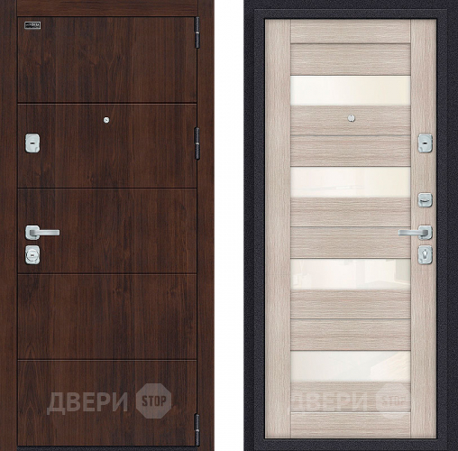 Входная металлическая Дверь Bravo Porta M-3 4/П23 Cappuccino Veralinga в Воскресенске