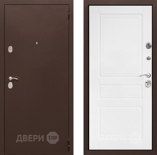 Входная металлическая Дверь Престиж Трио Белый матовый в Воскресенске