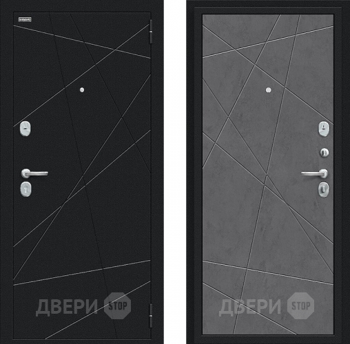 Входная металлическая Дверь Bravo Граффити-5 Букле черное/Slate Art в Воскресенске