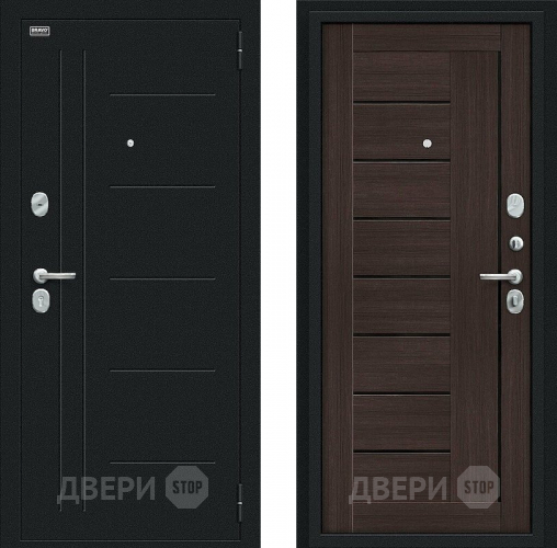 Дверь Bravo Проф Букле черное/Wenge Veralinga в Воскресенске