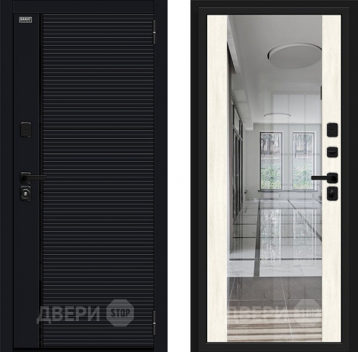 Дверь Bravo Лайнер-3 Total Black/Nordic Oak в Воскресенске
