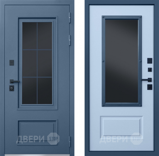 Входная металлическая Дверь АСД Терморазрыв Эльбрус с окном и английской решеткой в Воскресенске