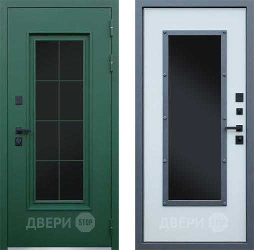 Дверь АСД Терморазрыв Олимп с окном и английской решеткой в Воскресенске