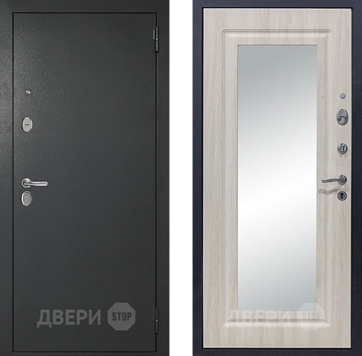 Входная металлическая Дверь Сударь 510 Зеркало Титан в Воскресенске