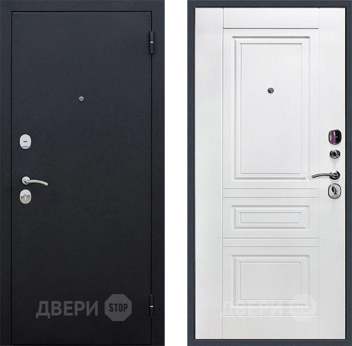 Дверь Локо 3к антик серебро/ белое дерево в Воскресенске