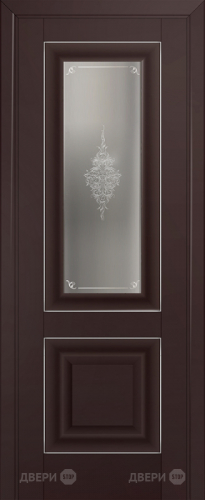 Межкомнатная дверь ProfilDoors 28U темно-коричневый (матовое, кристалл с узором) в Воскресенске