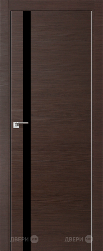 Межкомнатная дверь ProfilDoors 6Z венге кроскут (черный лак) в Воскресенске