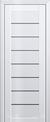 Межкомнатная дверь ProfilDoors 71L белый люкс (графит) в Воскресенске