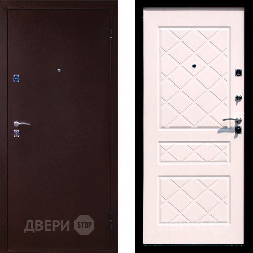 Входная металлическая Дверь СТОП ЭКО Беленый дуб в Воскресенске