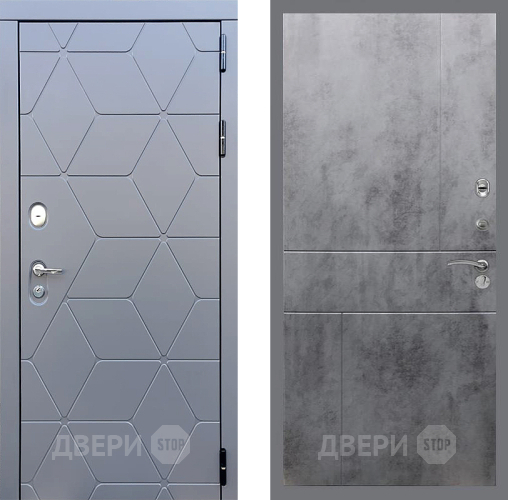 Дверь Стоп КОСМО ФЛ-290 Бетон темный в Воскресенске