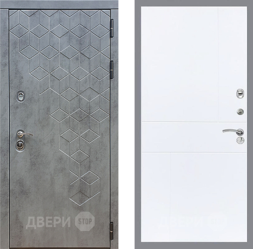 Входная металлическая Дверь Стоп БЕТОН ФЛ-290 Силк Сноу в Воскресенске