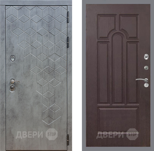 Дверь Стоп БЕТОН ФЛ-58 Венге в Воскресенске