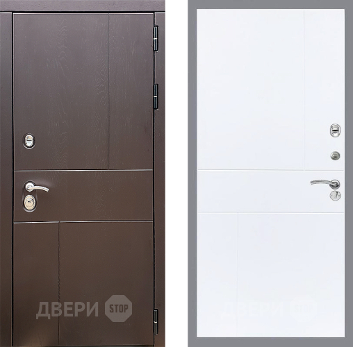 Дверь Стоп УРБАН ФЛ-290 Силк Сноу в Воскресенске