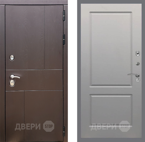 Входная металлическая Дверь Стоп УРБАН ФЛ-117 Грей софт в Воскресенске
