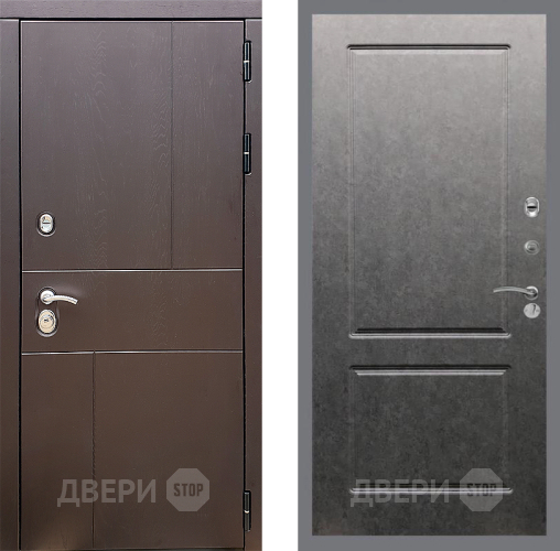 Дверь Стоп УРБАН ФЛ-117 Штукатурка графит в Воскресенске