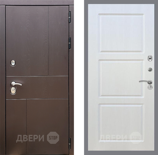 Входная металлическая Дверь Стоп УРБАН ФЛ-3 Лиственница беж в Воскресенске