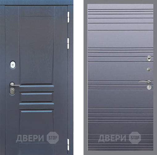 Входная металлическая Дверь Стоп ПЛАТИНУМ Лайн Силк титан в Воскресенске