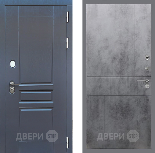 Дверь Стоп ПЛАТИНУМ ФЛ-290 Бетон темный в Воскресенске