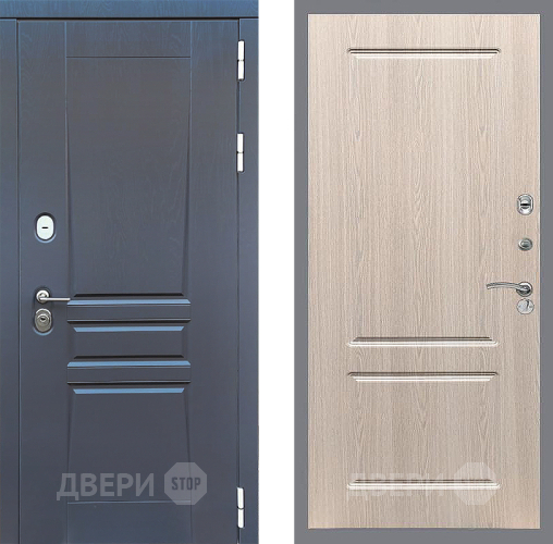 Входная металлическая Дверь Стоп ПЛАТИНУМ ФЛ-117 Беленый дуб в Воскресенске