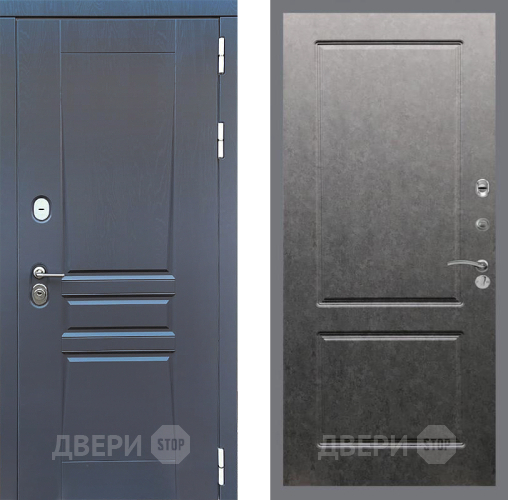 Входная металлическая Дверь Стоп ПЛАТИНУМ ФЛ-117 Штукатурка графит в Воскресенске