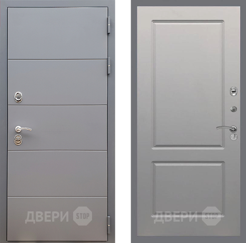 Входная металлическая Дверь Стоп АРТ ГРАФИТ ФЛ-117 Грей софт в Воскресенске