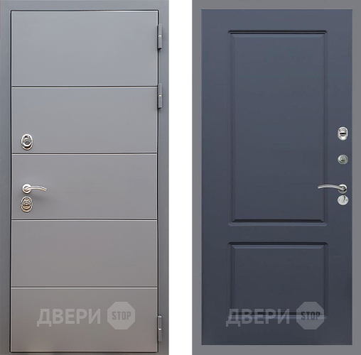Дверь Стоп АРТ ГРАФИТ ФЛ-117 Силк титан в Воскресенске