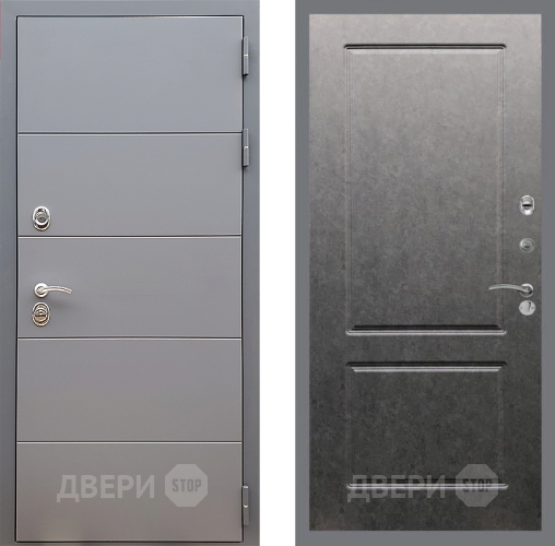 Входная металлическая Дверь Стоп АРТ ГРАФИТ ФЛ-117 Штукатурка графит в Воскресенске