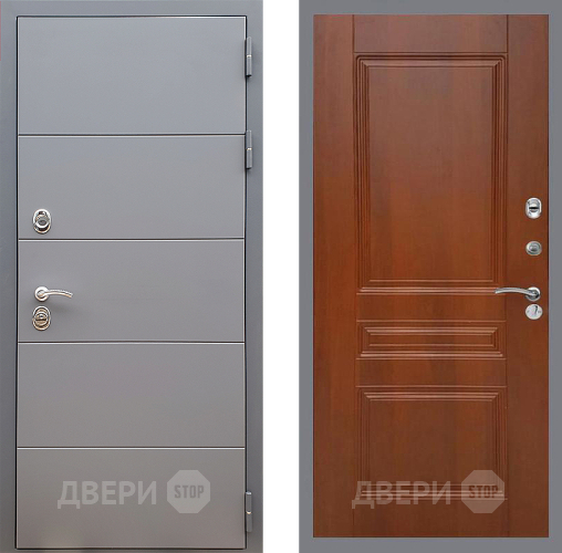 Входная металлическая Дверь Стоп АРТ ГРАФИТ ФЛ-243 Итальянский орех в Воскресенске