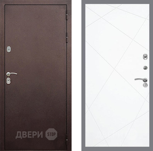 Дверь Стоп КЛАССИК Медь ФЛ-291 Силк Сноу в Воскресенске