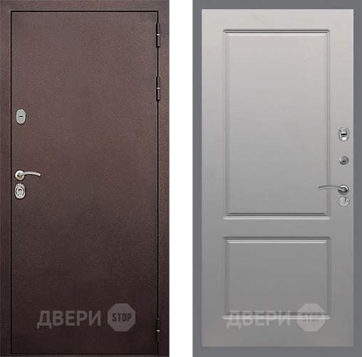 Входная металлическая Дверь Стоп КЛАССИК Медь ФЛ-117 Грей софт в Воскресенске