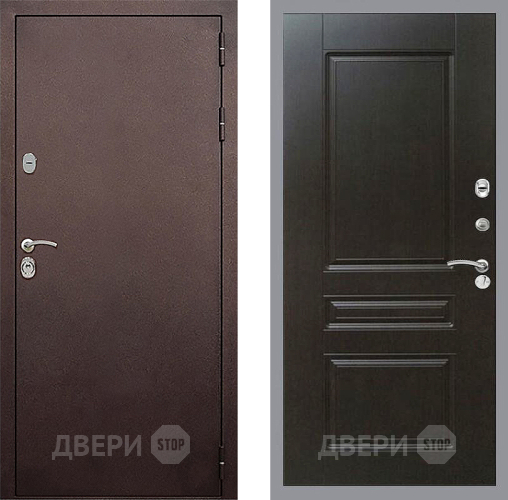 Входная металлическая Дверь Стоп КЛАССИК Медь ФЛ-243 Венге в Воскресенске