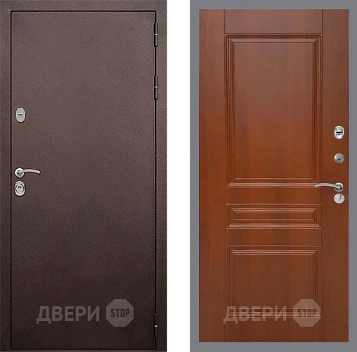 Входная металлическая Дверь Стоп КЛАССИК Медь ФЛ-243 Итальянский орех в Воскресенске