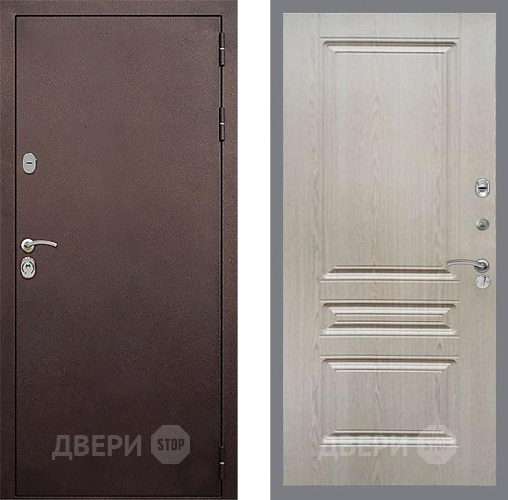 Дверь Стоп КЛАССИК Медь ФЛ-243 Беленый дуб в Воскресенске