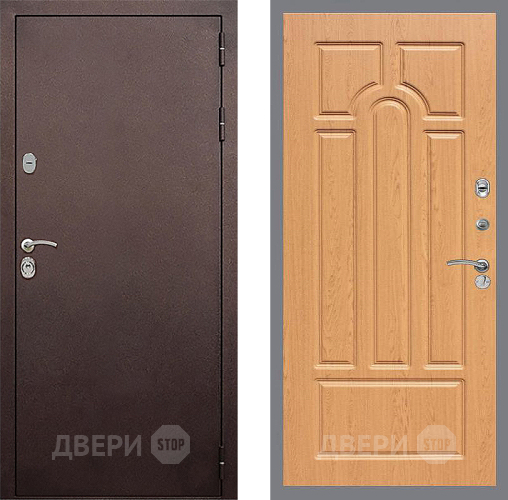 Дверь Стоп КЛАССИК Медь ФЛ-58 Дуб в Воскресенске