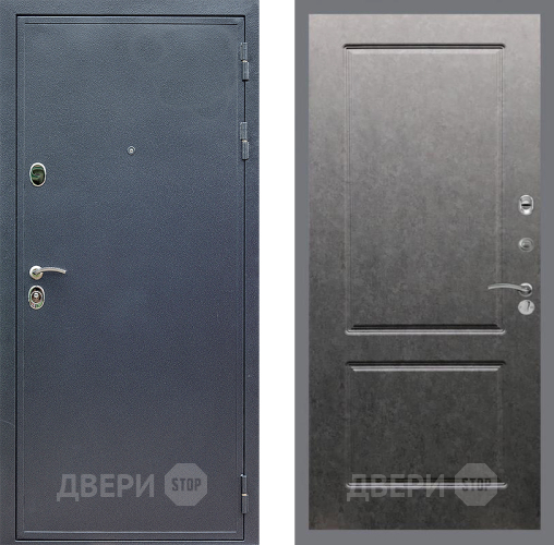 Дверь Стоп СИЛЬВЕР ФЛ-117 Штукатурка графит в Воскресенске
