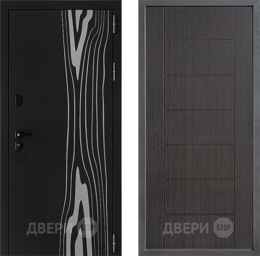 Входная металлическая Дверь Дверной континент ДК-12 ФЛ-Лайн Венге в Воскресенске
